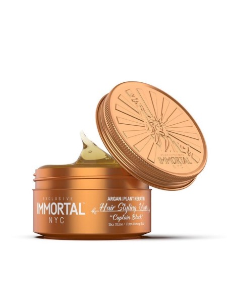 IMMORTAL NEW WOSK POMADA NYC HAIR WAX CAPTAIN BLACK 150ML