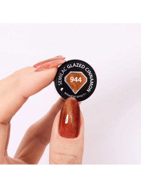 LAKIER HYBRYDOWY GLAZED CINNAMON 944 SEMILAC