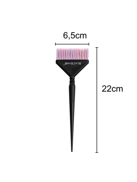 PĘDZELEK FRYZJERSKI DO FARBY 6,5CM TĘCZOWY...