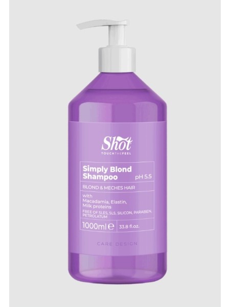 SZAMPON SIMPLY BLOND NEW GENERATION 1000ML DESIGN CARE SHOT 2