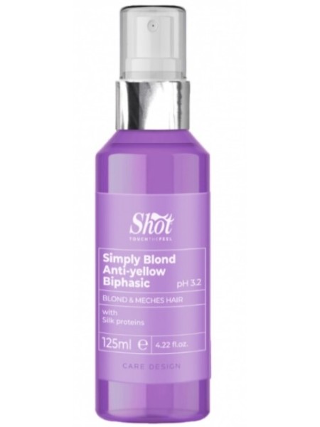SPRAY DWUFAZOWY FIOLET SIMPLY BLOND NEW GENERATION 125ML DESIGN CARE SHOT
