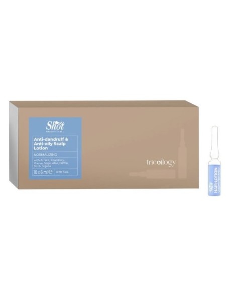 AMPUŁKI NORMALIZUJĄCE ŁUPIEŻ/TŁUSTE NEW GENERATION TRICOILOGY 10X6ML ERGOVIT SHOT
