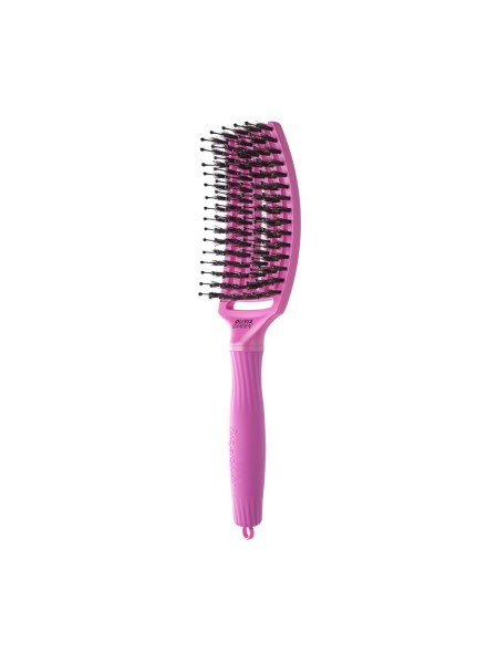 SZCZOTKA FINGERBRUSH boar&nylon MEDIUM VENUS PINK OLIVIA GARDEN