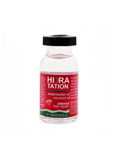 AMPUŁKA DO WŁOSÓW HIDRATATION ARBUZ EKSPRESOWA REGENERACJA BELLECO 10ML