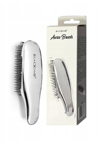 SZCZOTKA DO WŁOSÓW SREBRNA AURA BRUSH DS381 BLACKOMB