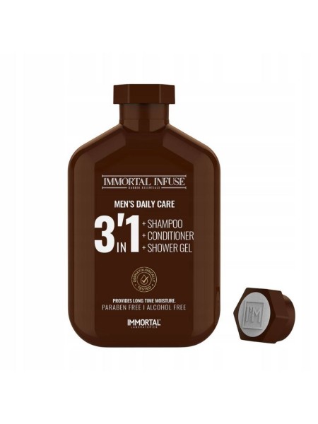 IMMORTAL INFUSE 3in1 SHAMPOO PARABEN AND ALCHOL FREE 500ML