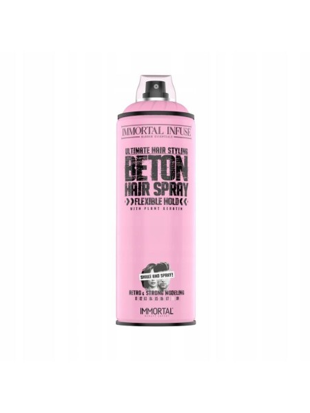 IMMORTAL BETON PINK HAIR SPRAY ULTRA MATTE 500ML