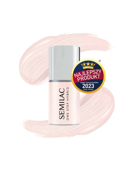 LAKIER HYBRYDOWY ONE STEP S257 NAKED GLITTER ROSE 5ML...