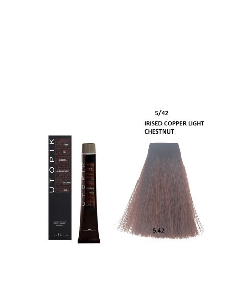 FARBA UTOPIK 5/42 IRYSOWY MIEDZIANY JASNY KASZTAN 60ml HIPERTIN