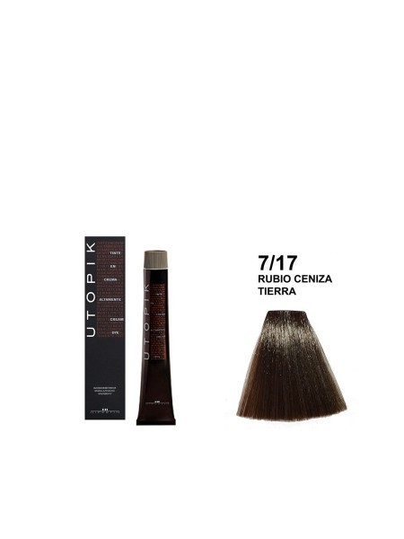 FARBA UTOPIK 7/17 PIASKOWY POPIELATY BLOND 60ml HIPERTIN