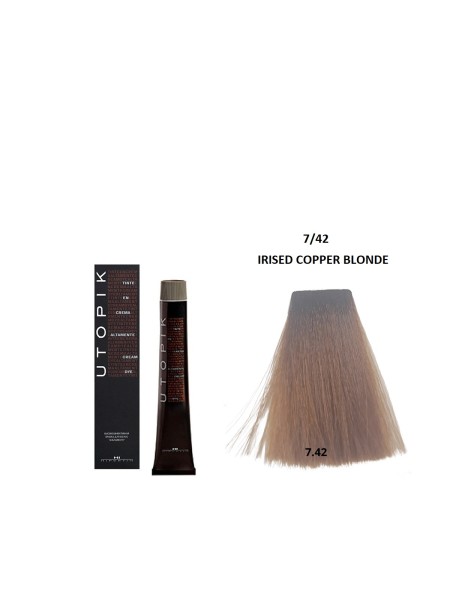 FARBA UTOPIK 7/42 IRYSOWY MIEDZIANY BLOND 60ml HIPERTIN 2