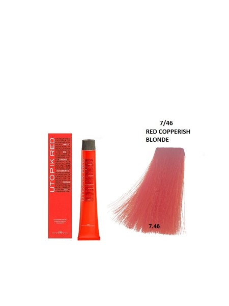 FARBA UTOPIK 7/46 CZERWONY MIEDZIANY BLOND 60ml HIPERTIN 2