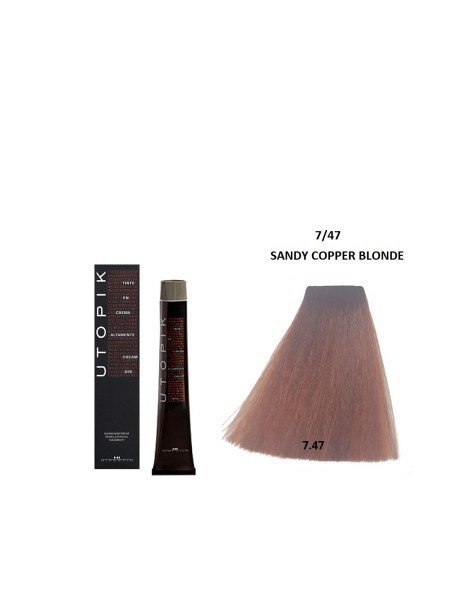 FARBA UTOPIK 7/47 PIASKOWY MIEDZIANY BLOND 60ml HIPERTIN