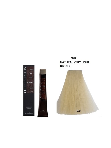 FARBA UTOPIK 9/0 NATURALNY BARDZO JASNY BLOND 60ml HIPERTIN 2