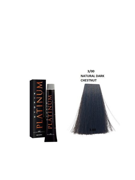 FARBA UTOPIK PLATINUM 3/00 NATURALNY CIEMNY KASZTAN  Z... 2