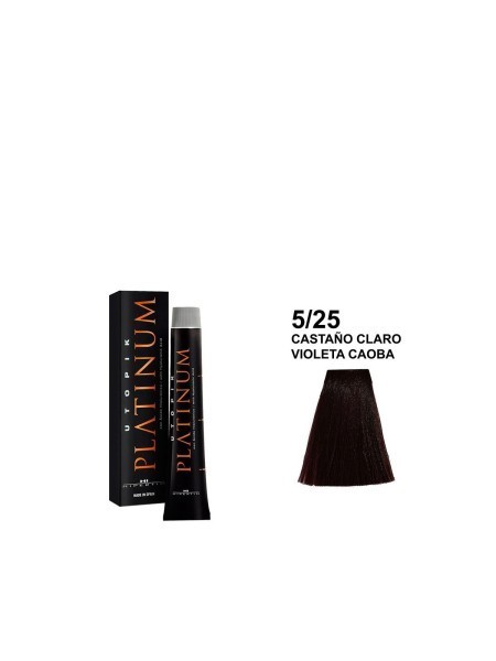 FARBA UTOPIK PLATINUM 5/25 FIOLETOWY JASNY KASZTANOWY MAHOŃ Z HIPLEX 60ML HIPERTIN