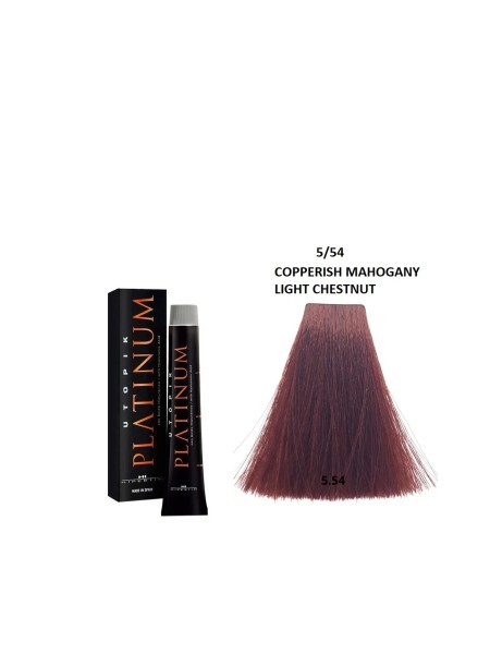 FARBA UTOPIK PLATINIUM 5/54 MIEDZIANY MAHONIOWY...