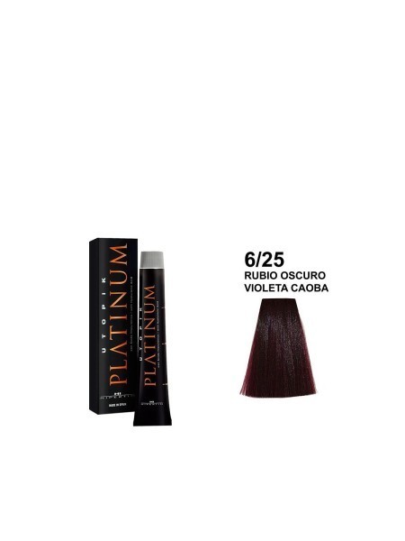 FARBA UTOPIK PLATINIUM 6/25 FIOLETOWY CIEMNY BLOND MAHONIOWY Z HIPLEX 60ML HIPERTIN