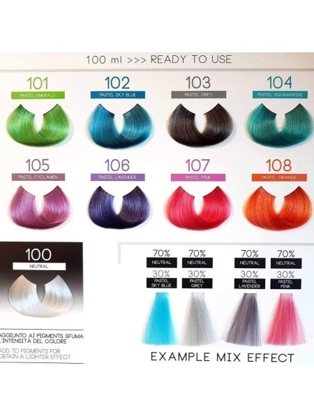 PIGMENT ON HAIR 104 PASTEL 100ML MORSKI SHOT