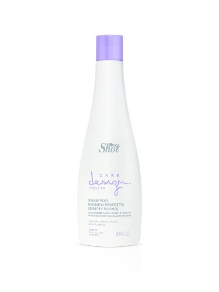 SZAMPON PERFECT SIMPLY BLOND (DELIKATNY FIOLET) 250ML DESIGN CARE SHOT