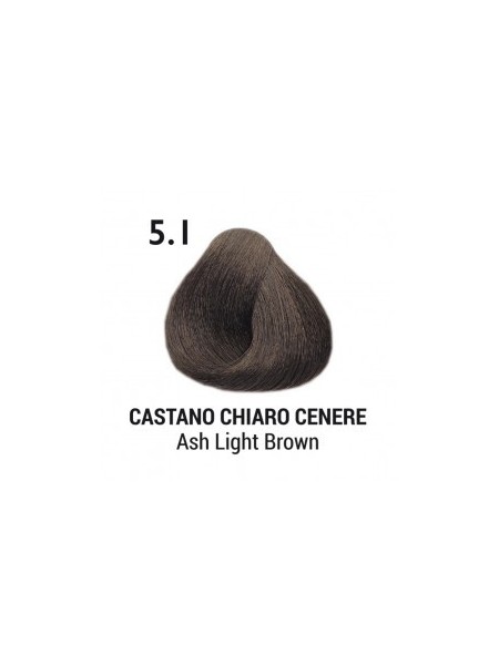 FARBA DO WŁOSÓW 5.1 Ash Light Brown - Jasny Popielaty Brąz 100ML EVELON PRO