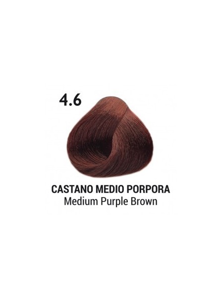 FARBA DO WŁOSÓW 4.6 – Middle Purple Brown - Średni Purpurowy Brąz 100ML EVELON PRO