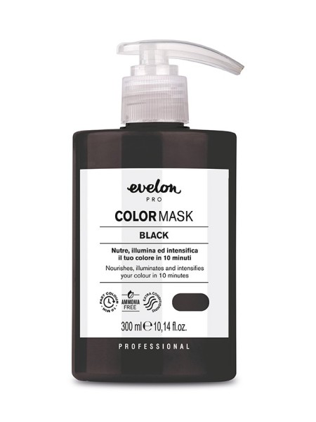 MASKA DO WŁOSÓW KOLORYZUJĄCA BLACK - Czarna 300GR EVELON PRO 2