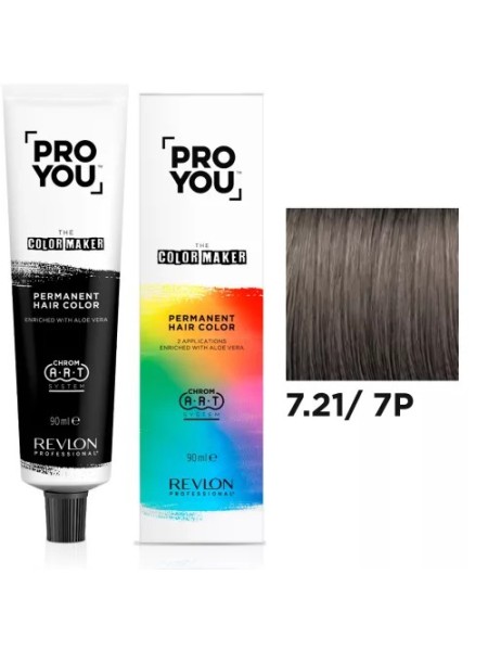 PROYOU 7.21/ 7P ŚREDNI BLOND PERŁOWO POPIELATY 90 ml