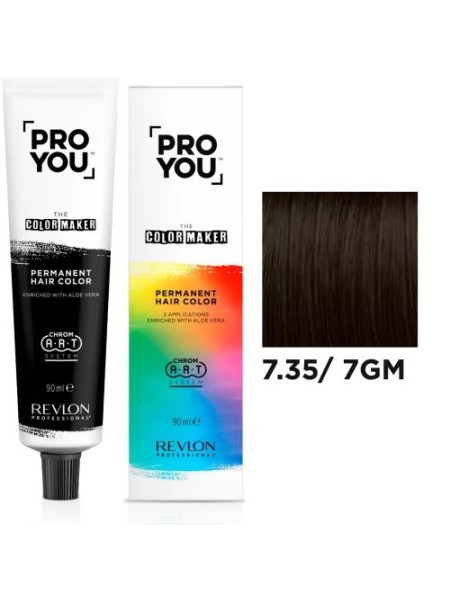 PROYOU 7.35/ 7GM ŚREDNI BLOND ZŁOTO MAHONIOWY...