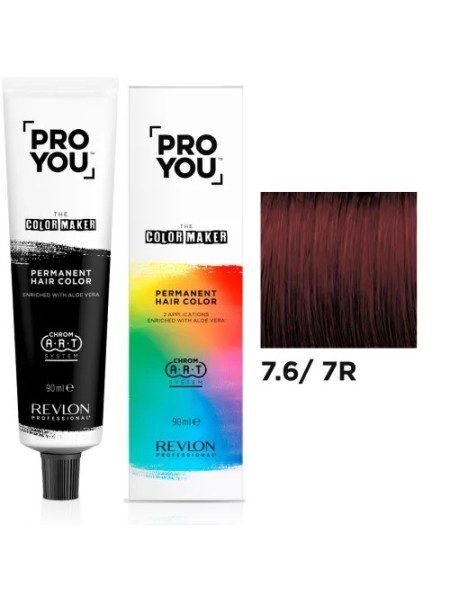 PROYOU 7.6/ 7R ŚREDNI BLOND GŁĘBOKO CZERWONY 90 ml