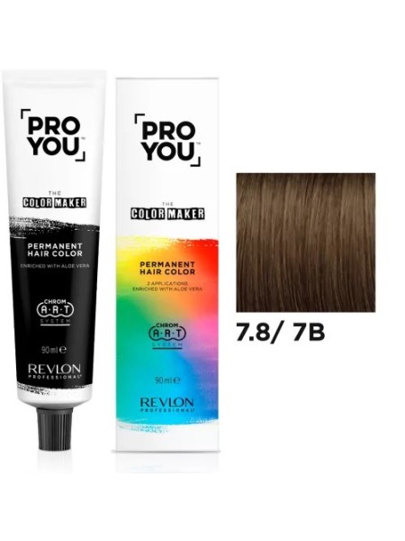 PROYOU 7.8/ 7B ŚREDNI BLOND CZKOLADOWO BRĄZOWY 90 ml