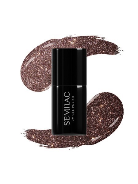 LAKIER HYBRYDOWY 333 SHINE BROWN 7ML SEMILAC