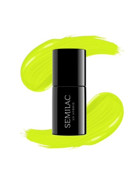 LAKIER HYBRYDOWY 565 NEON YELLOW 7ML SEMILAC 2