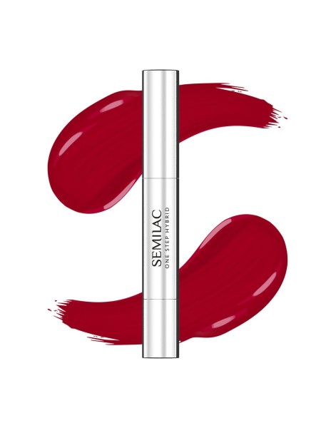 LAKIER HYBRYDOWY MARKER ONE STEP S550 PURE RED 3ML SEMILAC 2