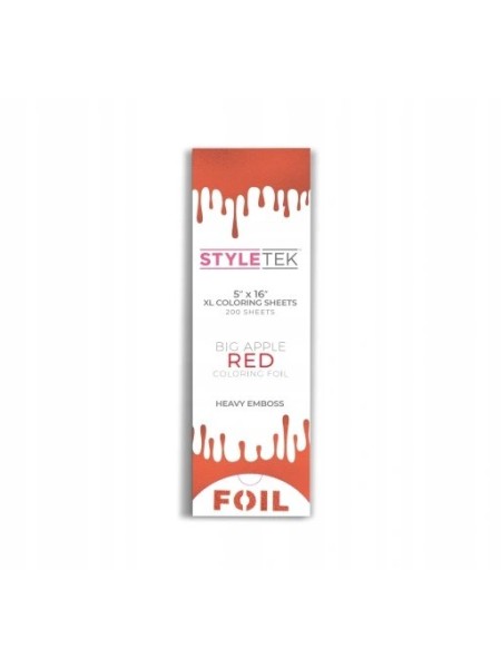 FOLIA ALUMINIOWA STYLETEK PASKI XL 200SZT RED
