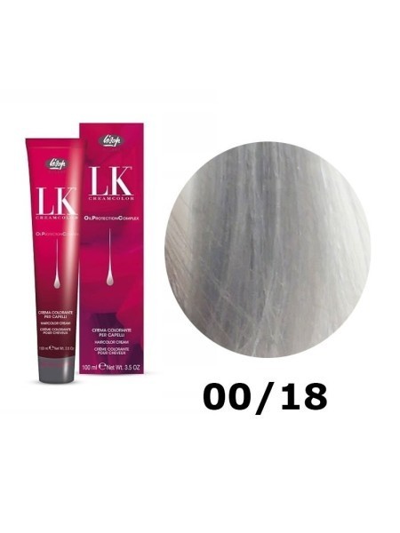FARBA DO WŁOSÓW LK OPC 00/18 GŁĘBOKIE SREBRO LISAP 100 ML