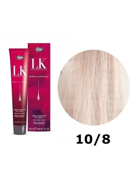 FARBA DO WŁOSÓW LK OPC 10/8 FIOLETOWY BARDZO JASNY BLOND PLUS LISAP 100 ML