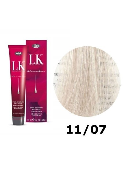 FARBA DO WŁOSÓW LK OPC 11/07 BEŻOWY NATURANY BARDZO JASNY BLOND LISAP 100 ML