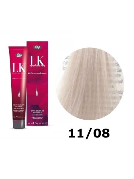 FARBA DO WŁOSÓW LK OPC 11/08 PERŁOWY NATURALNY BARDZO JASNY BLOND LISAP 100 ML