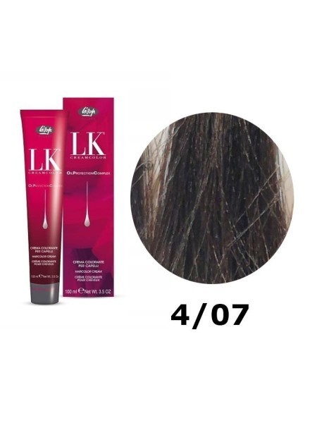 FARBA DO WŁOSÓW LK OPC 4/07 TROPIKALNY KASZTAN LISAP 100 ML