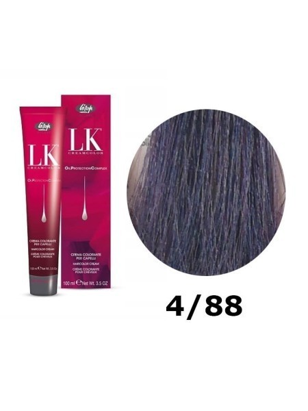 FARBA DO WŁOSÓW LK OPC 4/88 FIOLETOWY KASZTAN LISAP 100ML