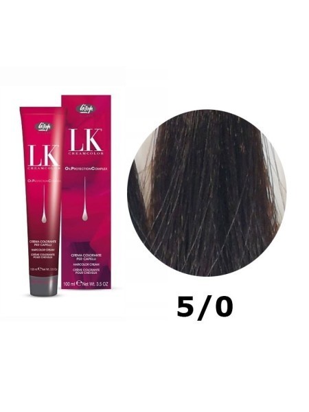 FARBA DO WŁOSÓW LK OPC 5/0 JASNY KASZTAN LISAP 100ML