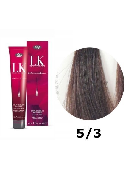 FARBA DO WŁOSÓW LK OPC 5/3 ZŁOTY JASNY KASZTAN LISAP 100 ML