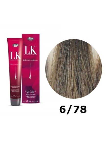 FARBA DO WŁOSÓW LK OPC 6/78 CIEMNY BLOND MOKA LISAP 100ML
