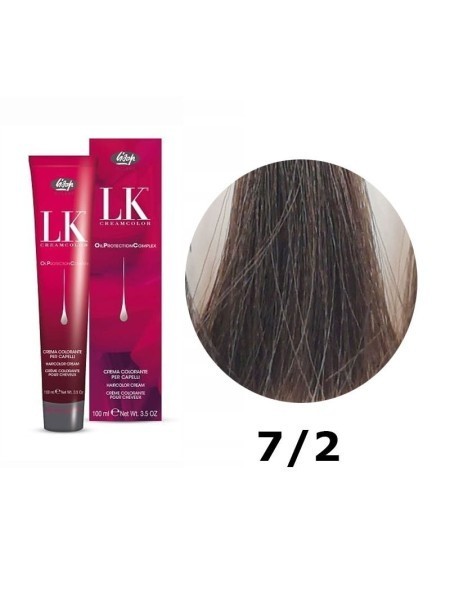 FARBA DO WŁOSÓW LK OPC 7/2 POPIELATY BLOND LISAP 100 ML