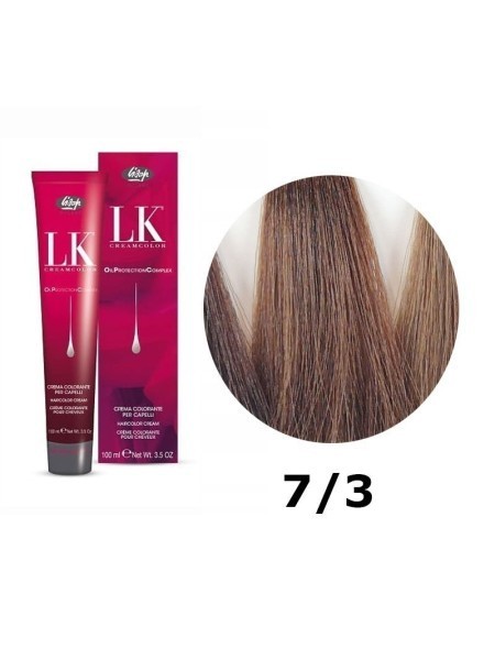 FARBA DO WŁOSÓW LK OPC 7/3 ZŁOTY BLOND LISAP 100 ML