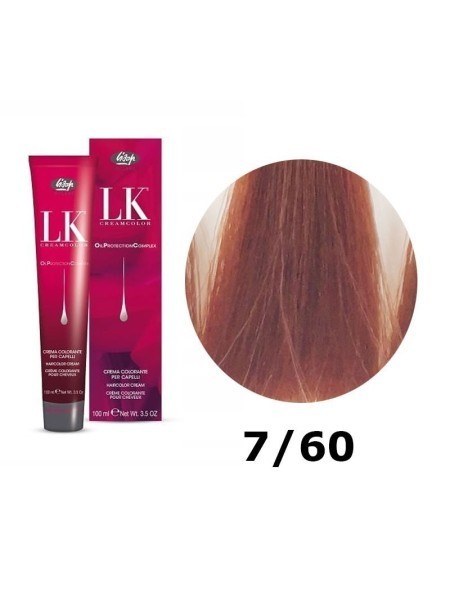 FARBA DO WŁOSÓW LK OPC 7/60 NATURALNY MIEDZIANY BLOND LISAP 100 ML