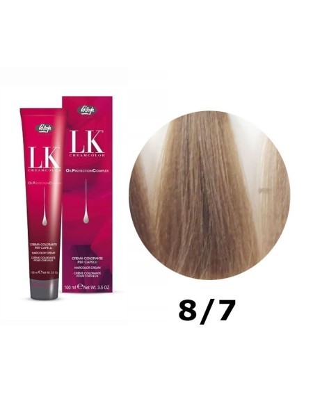 FARBA DO WŁOSÓW LK OPC 8/7 BEŻOWY JASNY BLOND...