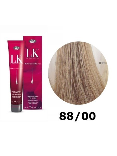 FARBA DO WŁOSÓW LK OPC 88/00 GŁĘBOKI JASNY BLOND LISAP 100 ML