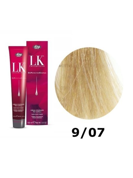 FARBA DO WŁOSÓW LK OPC 9/07 TROPIKALNY BARDZO JASNY BLOND LISAP 100ML